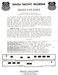 Brass Car Sides Passenger Cars Instructions