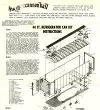 Cannonball 40' Refrigerator Car and 36' Depressed Flat Car Instructions