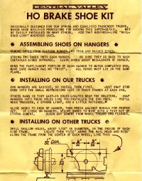 Central Valley Brake Shoe Kit Instructions