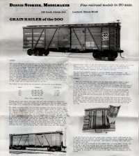 Dennis Storzek 40' Single Sheathed Wood Box Car Intructions