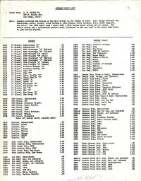 G. F. Hardin Athearn Parts List 1958