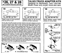 Kadee 26, 27, 28 Talgo Truck Adapter Instructions