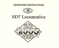 Life-Like Proto 2000 SD-7 Instructions