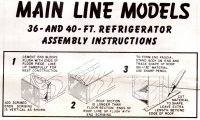 Main Line 36' and 40' Refrigeerator Car Instructions