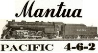Mantua 212 4-6-2 Pacific Instruction