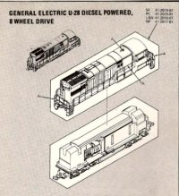 Mini-Trix 'N' General Electric U-28 Diagrams