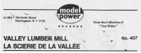 Model Power 407 Valley Lumber Mill Intructions