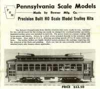 Pennsylvania Scale Models Information and Diagrams