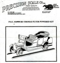 Precision Scale Thomas Flyer Car Instructions