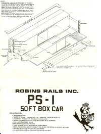 Robin Rails 50' PS-1 Box Car Instructions