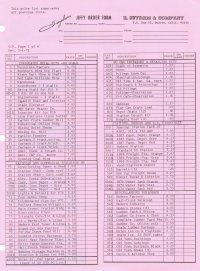 Suydam Price List 1972