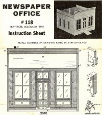 Timber Line 118 News Paper Office Instructions
