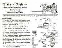 Vintage Vehicles Models Instructions