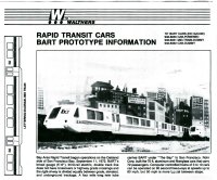 Walthers 6030 Rapid Transit Bart Car Instructions