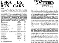 Westerfield USRA Double Sheathed Box Car Instructions