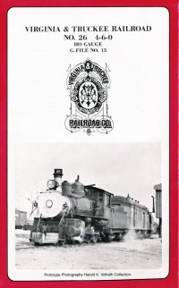 Westside G-File #13 4-6-0 Virginia and Truckee Railroad