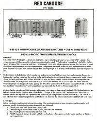 Red Caboose Refrigerator Car Instructions