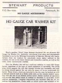 Stewart Products Car Washer Instructions