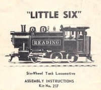 Tyco 217 0-6-0 Little Six Tank Engine