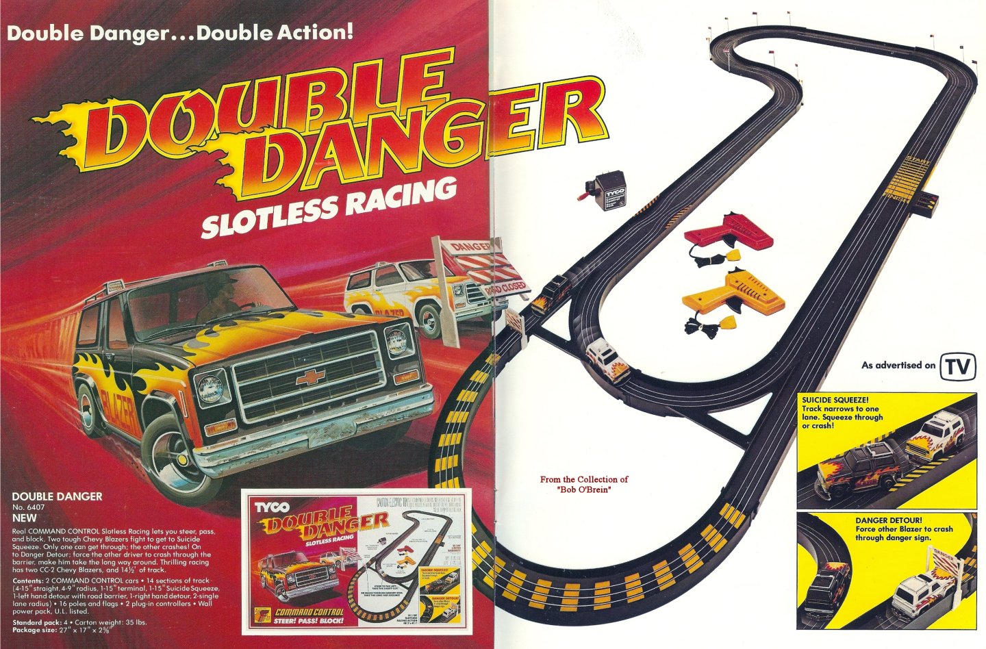 Tyco Command Control Slotless Track & hot Detour Track Controllers Powerpack No Cars